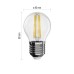 LED žiarovka Filament Mini Globe / E27 / 3,4 W (40 W) / 470 lm / teplá biela