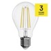 LED žiarovka Filament A60 / E27 / 7,5 W (75 W) / 1 055 lm / teplá biela / stmievateľná