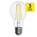 LED žiarovka Filament A60 / E27 / 7,8W (75W) / 1060 lm / teplá biela