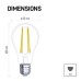 LED žiarovka Filament A60 / E27 / 3,8 W (60 W) / 806 lm / neutrálna biela