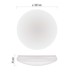 LED stropné svietidlo TIVI, okrúhle biele 8,6W, IP44, Neutrálna biela