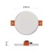 LED panel VIXXO 100mm, kruhový vstavaný biely, 7,5W neut. biela, IP65