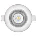 LED bodové svietidlo Exclusive strieborné, kruh 5W teplá b.