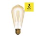 LED žiarovka Vintage ST64 / E27 / 4 W (40 W) / 470 lm / teplá biela
