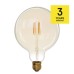 LED žiarovka Vintage G125 / E27 / 4 W (40 W) / 470 lm / teplá biela