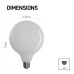 LED žiarovka Filament Globe / E27 / 11 W (100 W) / 1 521 lm / teplá biela