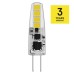 LED žiarovka Classic JC / G4 / 1,9 W (21 W) / 200 lm / teplá biela