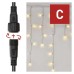 Standard LED spoj. reťaz blikajúca – cencúle, 2,5 m, vonkajšia, teplá/studená biela