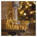 LED vianočná nano reťaz – ježko, 2,4 m, 3x AA, vnútorná, teplá biela, časovač