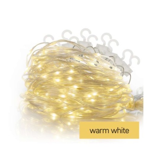 LED vianočná drop reťaz – záclona, 1,7x2 m, vonkajšia aj vnútorná, teplá biela, programy