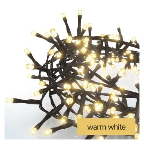 LED vianočná reťaz – ježko, 12 m, vonkajšia aj vnútorná, teplá biela, časovač