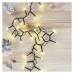 LED vianočná reťaz – ježko, 12 m, vonkajšia aj vnútorná, teplá biela, časovač