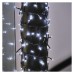 LED vianočná reťaz – cluster, 8 m, vonkajšia aj vnútorná, studená biela, časovač