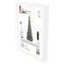 LED vianočný stromček so svetelnou reťazou a hviezdou, 1,5 m, vnút., ovládač, časovač, RGB