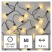 LED vianočná reťaz – šišky, 9,8 m, vonkajšia aj vnútorná, teplá biela, programy