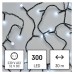LED vianočná cherry reťaz – guličky, 30 m, vonkajšia aj vnútorná, studená biela, časovač