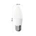 LED žiarovka Classic sviečka / E27 / 2,6 W (25 W) / 350 lm / neutrálna biela