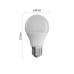 LED žiarovka Classic A60 / E27 / 7,3 W (50 W) / 645 lm / neutrálna biela