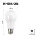 LED žiarovka Classic A60 / E27 / 10,7 W (75 W) / 1 060 lm / neutrálna biela