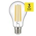 LED žiarovka Filament A70 / E27 / 17 W (150 W) / 2 452 lm / teplá biela