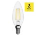 LED žiarovka Filament sviečka / E14 / 6 W (60 W) / 810 lm / teplá biela