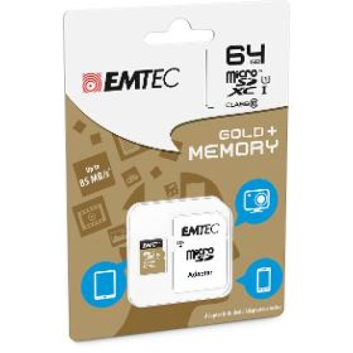 MicroSDXC 64GB Cl10 EliteGold EMTEC