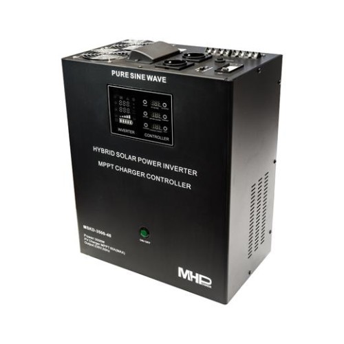 Hybridný solárny menič MHPower MSKD-3500-48 UPS, 3500W, čistý sínus, 48V, solárny regulátor MPPT