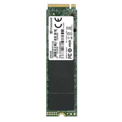 TRANSCEND MTE112S 256GB SSD disk M.2 2280, PCIe Gen3 x4 NVMe 1.3 (3D TLC), single sided, 1600MB/s R, 800MB/s W