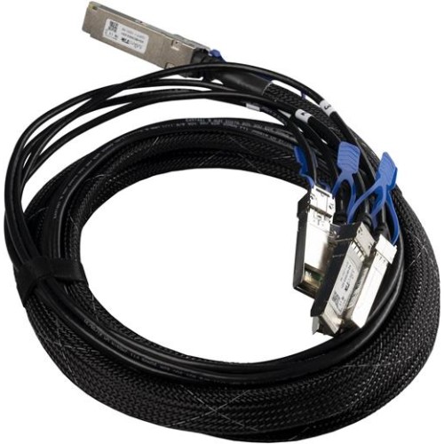 Kábel Mikrotik XQ+BC0003-XS+ 100G DAC, QSFP28 na 4x SFP28, 3m