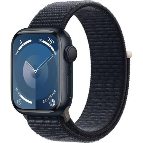 Hodinky Apple Watch Series 9 GPS, 45mm Midnight Aluminium Case with Midnight Sport Loop