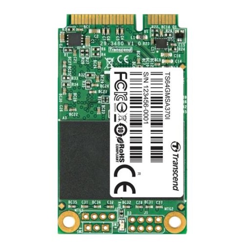 TRANSCEND MSA370 64GB Industrial SSD disk mSATA, SATA III (MLC)