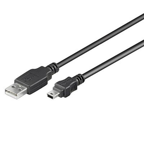 Kábel USB 2.0, A-B mini, 5pinů, 3m