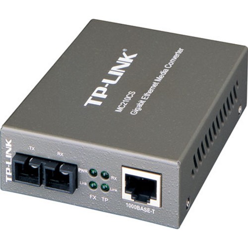 Prevodník TP-Link MC210CS Transceiver, 1000TX/1000FX SM, SC, 15 k(9V)
