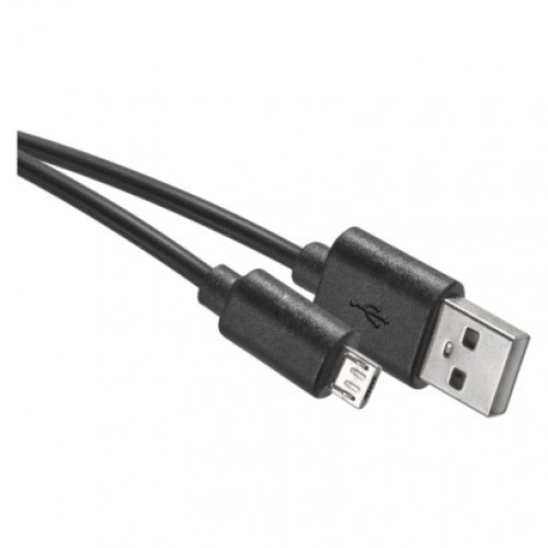 Nabíjací a dátový kábel USB-A 2.0 / micro USB-B 2.0, Quick Charge, 0,2 m, čierny