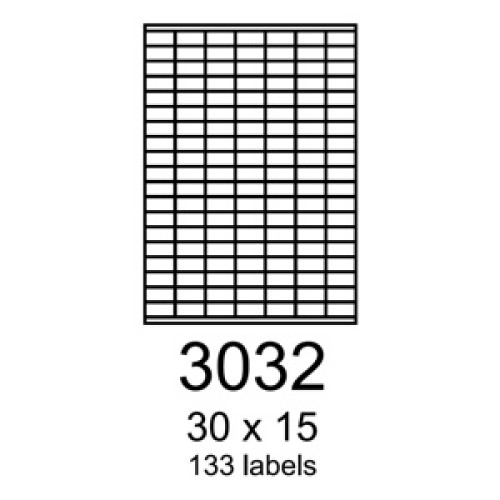 etikety RAYFILM 30x15 lesklé transparentné samolepiace laser R04003032A (100 list./A4)