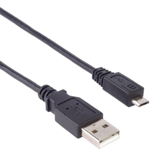 Kábel PremiumCord micro USB 2.0, A-B 2m, čierna