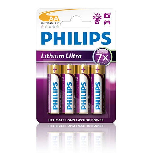 Philips baterie AA Ultra lithium - 4ks