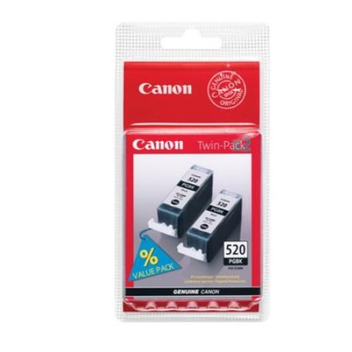Canon cartridge PGI-520Bk Black (PGI520BK) Twin pack/ 2x Black / 2x 19ml