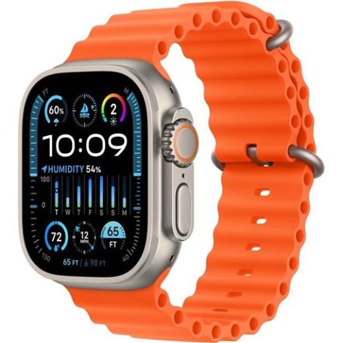 Hodinky Apple Watch Ultra 2 GPS + Cellular, 49mm Titanium Case with Orange Ocean Band