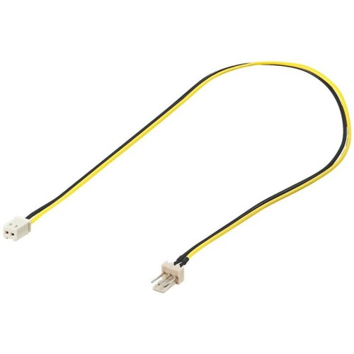 Kábel napájecí pro ventilátor z 2 pinového FAN na 3 pinový FAN konektor pro zastrčení do ventilátoru