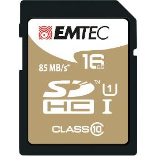 SDHC 16GB Cl10 UHS-I EliteGold EMTEC