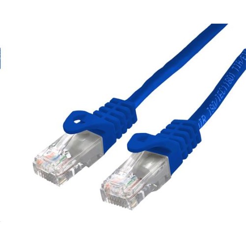 C-TECH Kabel patchcord Cat6, UTP, modrý, 5m