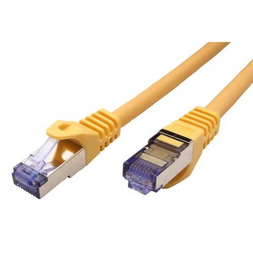 Patch kábel Roline S/FTP cat 6A, LSOH, 2m, žltý