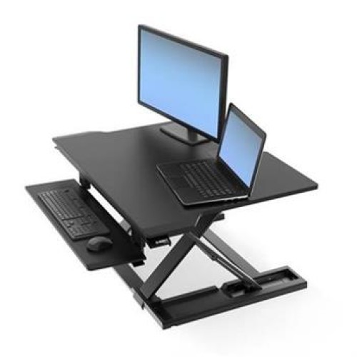 ERGOTRON WorkFit-TX Standing Desk Converter, pracovní plocha na stůl k stání i sezení, držák kl. myš