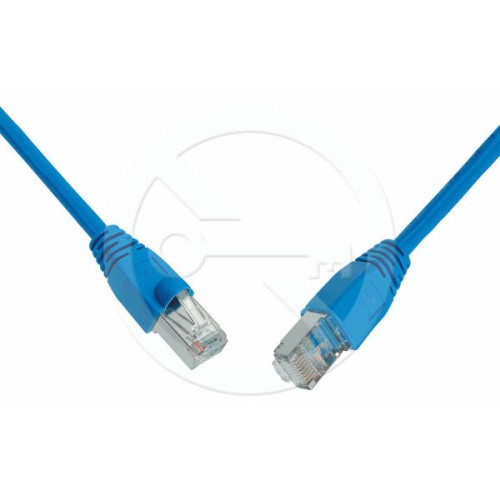 Solarix Patch kabel CAT5E SFTP PVC 1m modrý snag-proof C5E-315BU-1MB