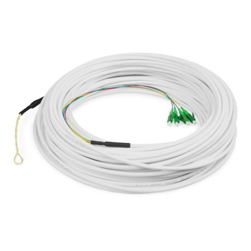 DIGITUS FTTH Drop kabel, Singlemode, 4 vlákna, OS2, 9/125µ, 4 LC/APC, 50 m