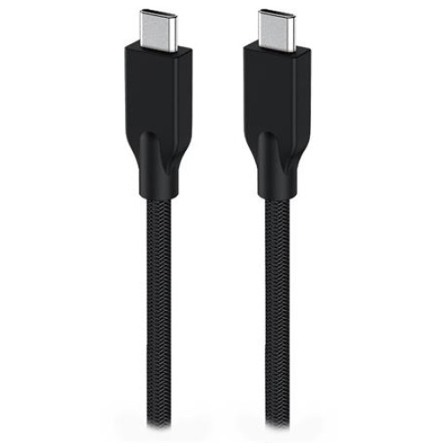 Genius ACC-C2CC-3A, Kabel, USB-C/USB-C, USB 3.0, 3A, PD 60W, opletený, 1m, černý