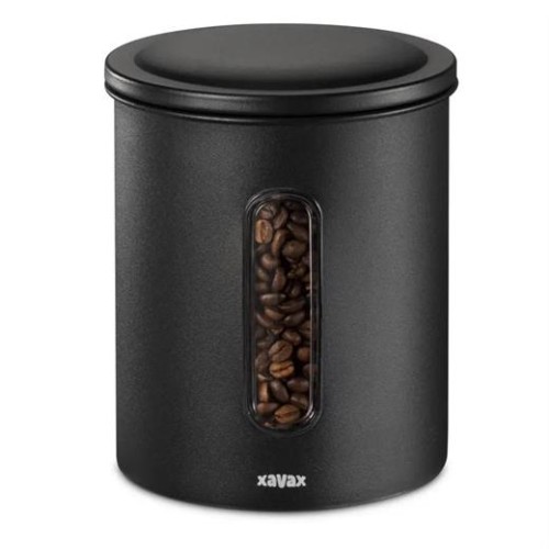 Dóza XAVAX Barista na 500 g zrnkovej kávy alebo 700 g mletej kávy, vzduchotesná, matná čierna