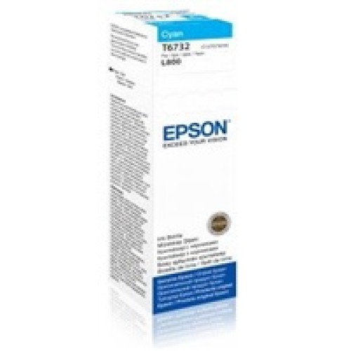Atramentová tyčinka EPSON T6732 nádobka s azúrovým atramentom 70 ml pre L800/L1800