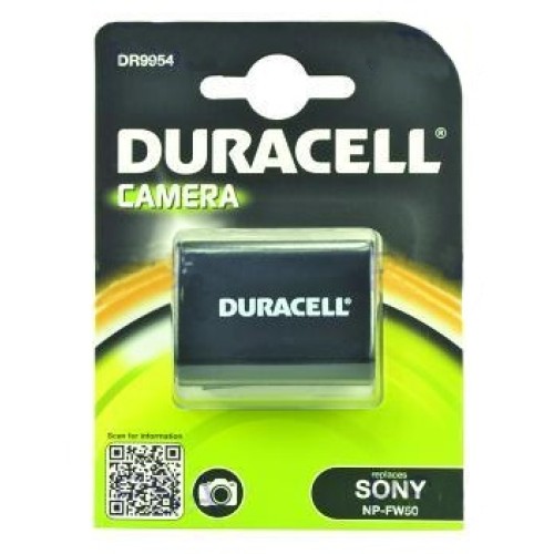 DURACELL Baterie - DR9954 pro Sony NP-WF50, černá, 900 mAh, 7.4 V